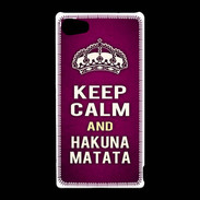 Coque Sony Xperia Z5 Compact Keep Calm and Hakuna Matata rose