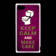 Coque Sony Xperia Z5 Compact Keep Calm and Make cake Rose
