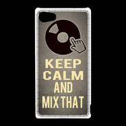 Coque Sony Xperia Z5 Compact Keep calm and Mix That Gris
