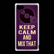 Coque Sony Xperia Z5 Compact Keep Calm and Mix That Violet