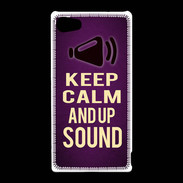 Coque Sony Xperia Z5 Compact Keep Calm and Up Sound Violet