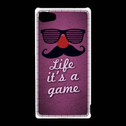 Coque Sony Xperia Z5 Compact Life It's a game Rose ZG