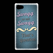 Coque Sony Xperia Z5 Compact Swag or Not bleu ZG