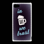 Coque Sony Xperia Z5 Compact In Beer We trust bleu ZG