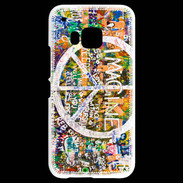 Coque HTC One M9 Symbole de la paix Imagine