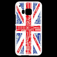 Coque HTC One M9 Angleterre sur Drapeau 1