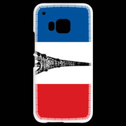 Coque HTC One M9 Drapeau français et Tour Eiffel