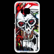 Coque HTC One M9 Tête de mort Graffiti couleur