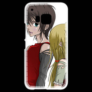 Coque HTC One M9 Cute Boy and Girl