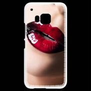 Coque HTC One M9 Bouche sexy et brillante