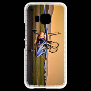 Coque HTC One M9 Alfa Jet au couché de soleil