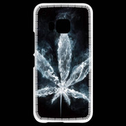 Coque HTC One M9 Feuille de cannabis en fumée