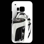 Coque HTC One M9 Belle voiture sportive blanche