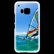 Coque HTC One M9 Planche à voile au soleil