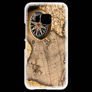 Coque HTC One M9 Vintage compas de navigateur