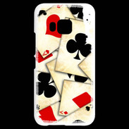 Coque HTC One M9 Carte de poker vintage 50