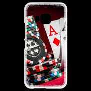 Coque HTC One M9 Paire d'As au poker