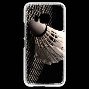 Coque HTC One M9 Volant de Badminton en noir et blanc