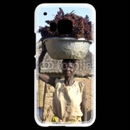 Coque HTC One M9 Femme tribu afrique 2