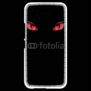 Coque HTC One M9 Yeux rouges fond noir