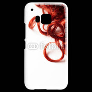 Coque HTC One M9 Coiffure Cheveux bouclés rouges