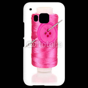 Coque HTC One M9 Fil à couture rose 