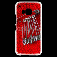 Coque HTC One M9 Épingles à nourrice couture 