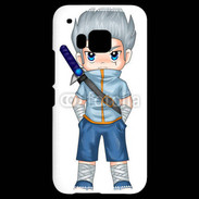 Coque HTC One M9 Chibi style illustration of a superhero 2