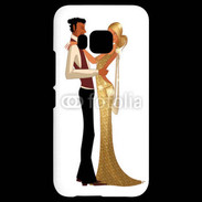 Coque HTC One M9 Couple glamour dessin
