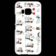 Coque HTC One M9 Bande dessinée de mariés