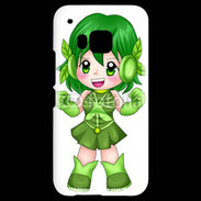 Coque HTC One M9 Chibi style illustration of a super-heroine 26