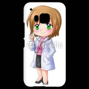 Coque HTC One M9 Cute cartoon illustration of a waiter