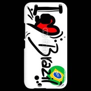 Coque HTC One M9 I love Brésil 2