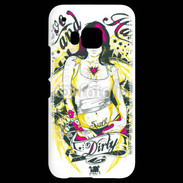 Coque HTC One M9 Tatouage Girl
