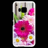 Coque HTC One M9 Bouquet de fleur sur bois