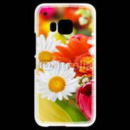 Coque HTC One M9 Fleurs des champs multicouleurs