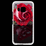 Coque HTC One M9 Belle rose Rouge 10