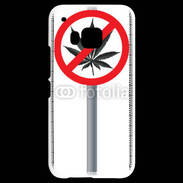 Coque HTC One M9 Cannabis interdit