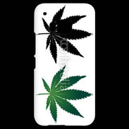Coque HTC One M9 Double feuilles de cannabis