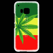 Coque HTC One M9 Drapeau reggae cannabis