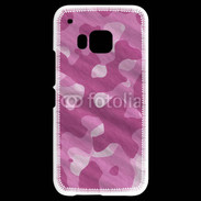 Coque HTC One M9 Camouflage rose