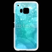 Coque HTC One M9 Fond bulles bleus