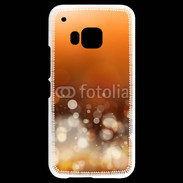 Coque HTC One M9 Fond bulles ocres