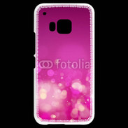 Coque HTC One M9 fond rose or