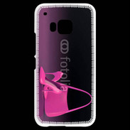 Coque HTC One M9 Escarpins et sac à main rose