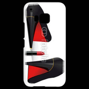 Coque HTC One M9 Escarpins et tube de rouge à lèvres