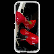 Coque HTC One M9 Escarpins rouges sur piano