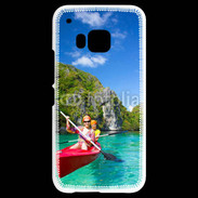 Coque HTC One M9 Kayak dans un lagon
