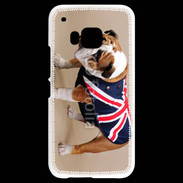 Coque HTC One M9 Bulldog anglais en tenue