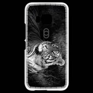 Coque HTC One M9 Tigre du Bengale en noir et blanc